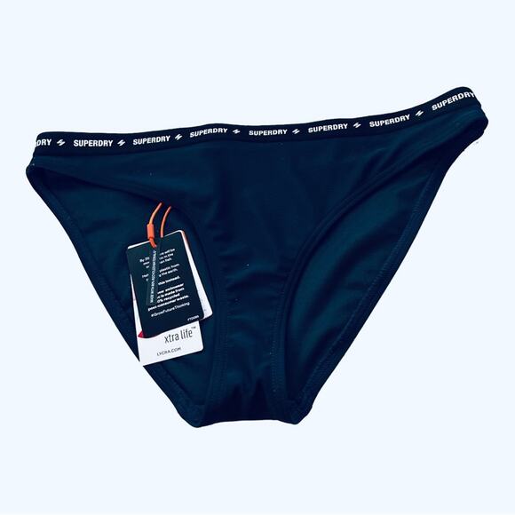Superdry Micro Elastic Bikini Briefs Deep Navy Sz.6 NWT - Picture 5 of 6